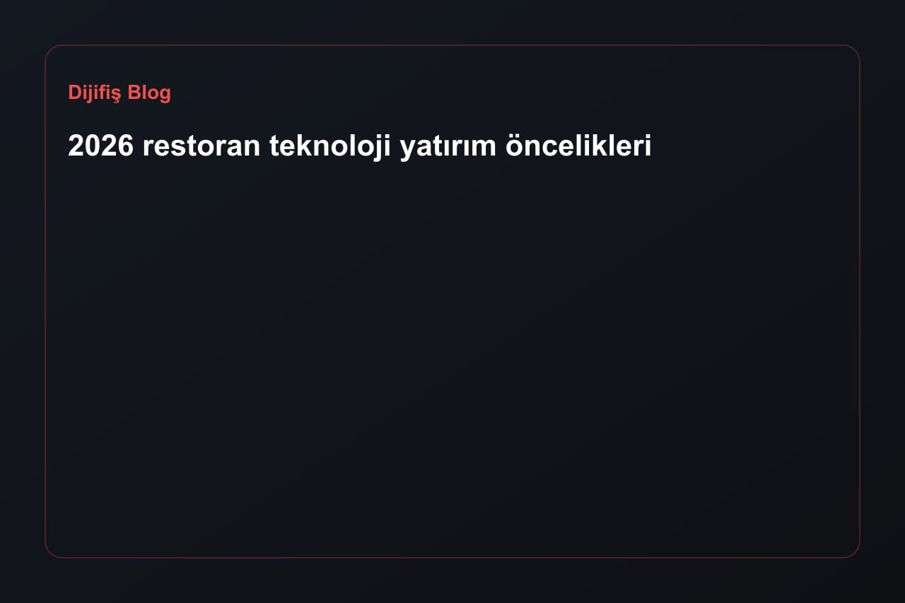 Technologie-Investitionsprioritäten 2026