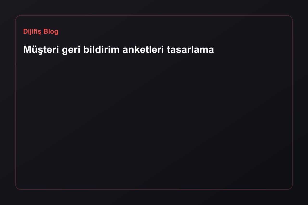 Kundenfeedback-Umfragen gestalten