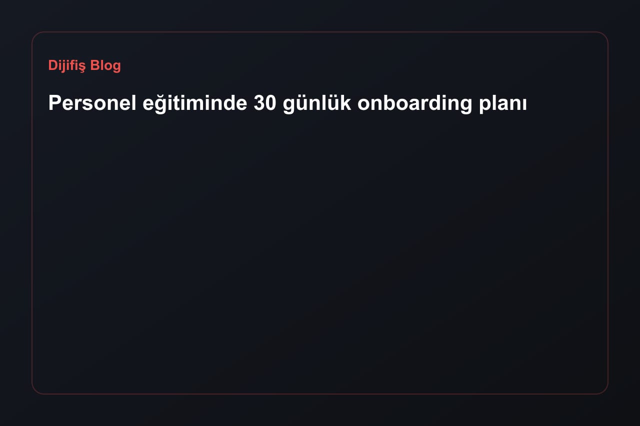 30-Tage-Onboarding für Mitarbeitende