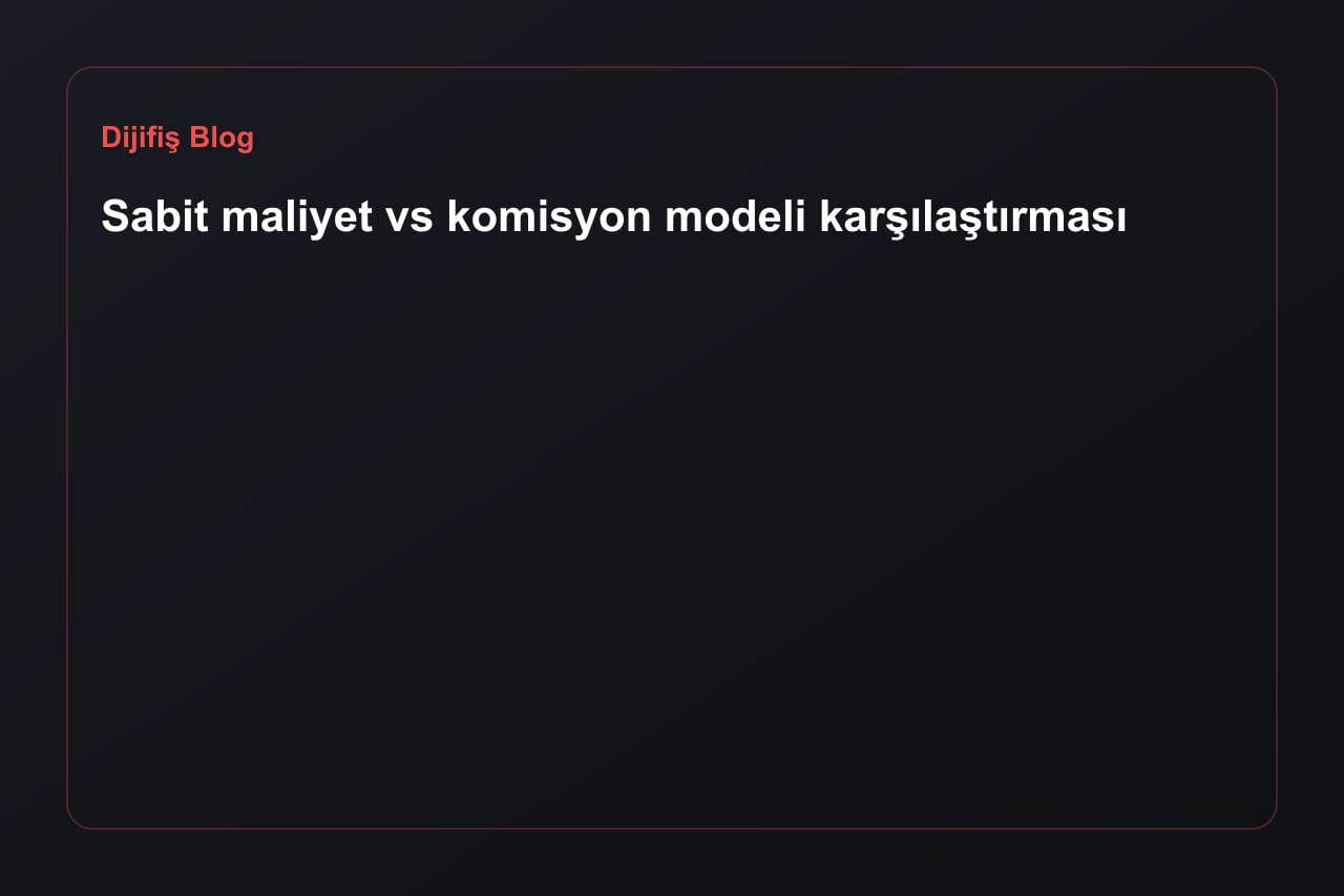 Fixkosten vs. Provisionsmodell