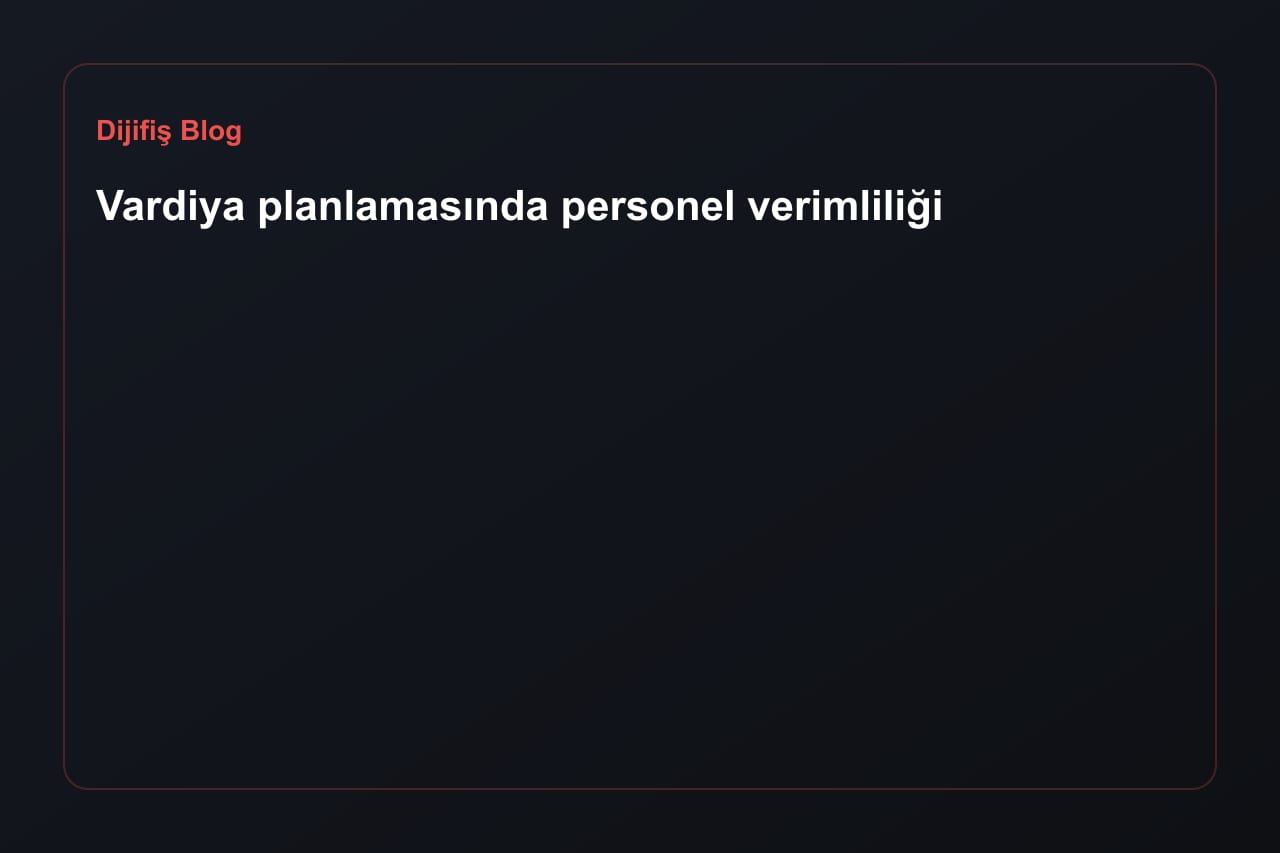 Personaleffizienz in der Schichtplanung