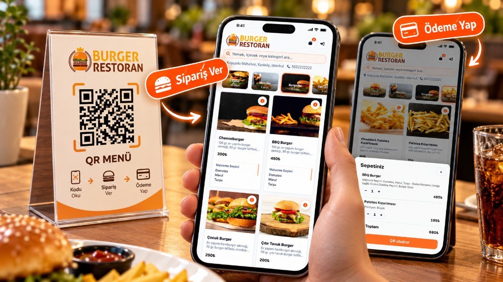 QR Menü ile Sipariş ve Ödeme Alma