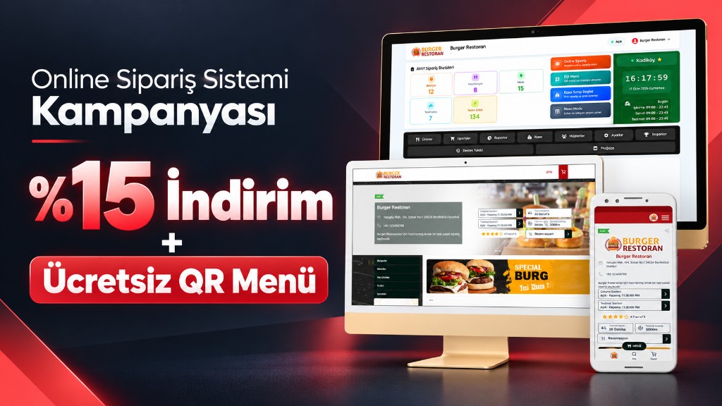 Online-Bestellsystem-Bildschirm