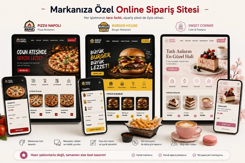 Markenspezifische Desktop- und Mobile-Bestellseite