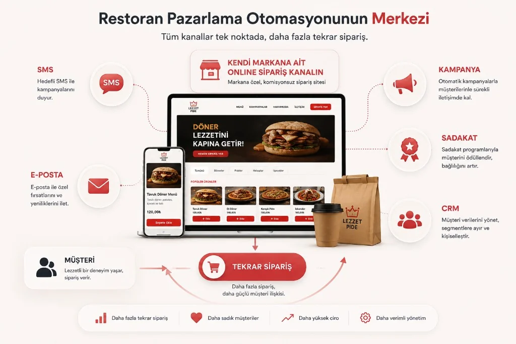 Zentrum der Restaurant-Marketing-Automatisierung: SMS, E-Mail, Kampagnen, Treue und CRM