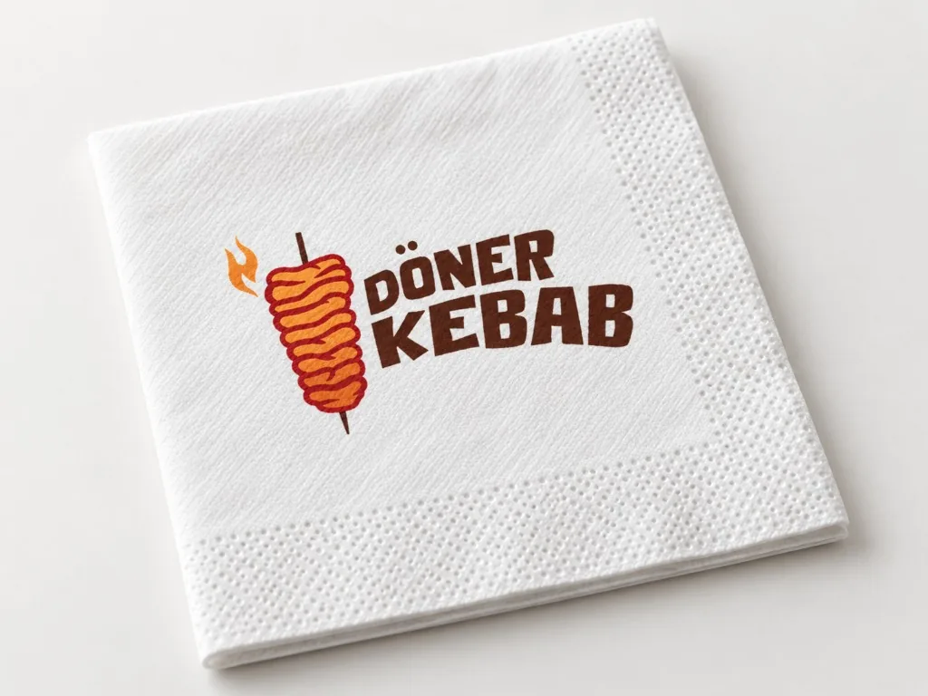 Bedruckte Serviette