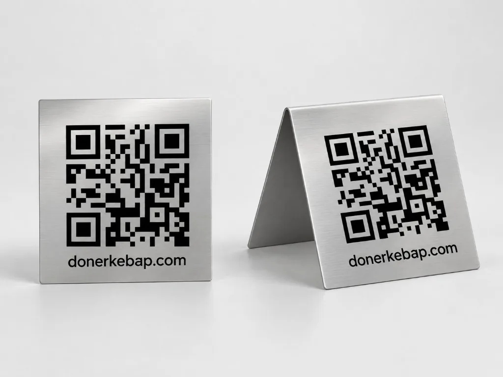 Metall-QR-Menüständer