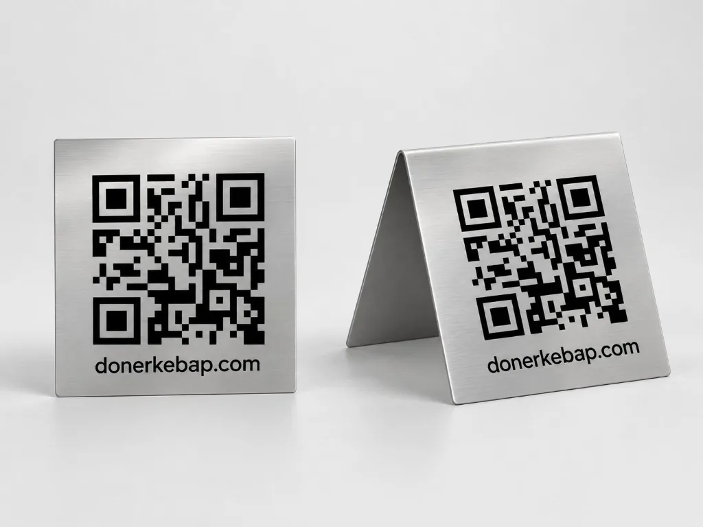 Metall-QR-Code-Material