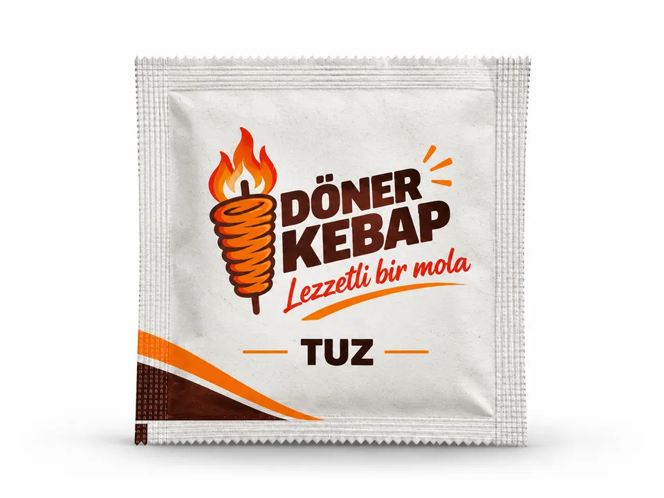 Bedruckter Salzbeutel